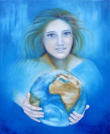 Peinture intitulée "The gift" par Alix, Œuvre d'art originale, Huile