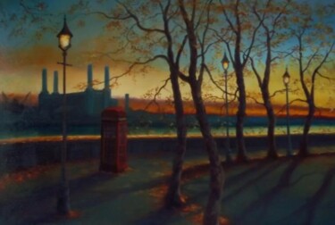 Embankment (Print available from Bridgeman Art Library) 제목이 "Embankment (Print a…"인 미술작품 Lee Campbell로, 원작, 기름