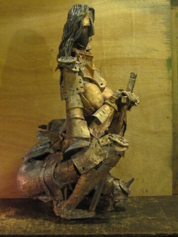 JEANNE LA PUCELLE GRAND BRONZE 제목이 "JEANNE LA PUCELLE…"인 조형물 Michel Moskovtchenko로, 원작, 금속