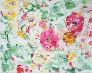Painting titled "flower 2" by Dmitri Matkovsky, Original Artwork, Oil