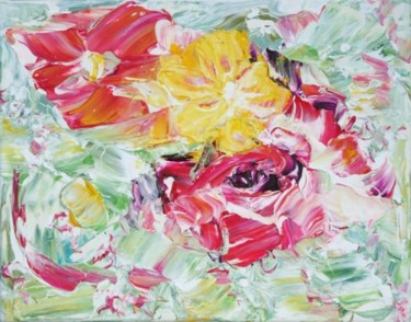 Painting titled "flower 3" by Dmitri Matkovsky, Original Artwork