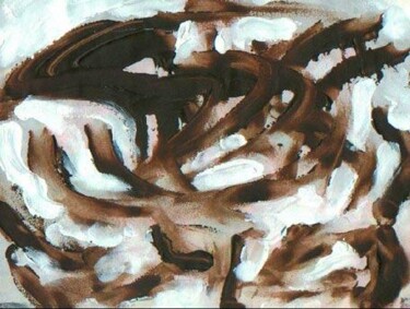 「Pulsions01」というタイトルの絵画 Claude Langevin (Cloud Rabbit)によって, オリジナルのアートワーク