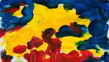 「A-01」というタイトルの絵画 Claude Langevin (Cloud Rabbit)によって, オリジナルのアートワーク