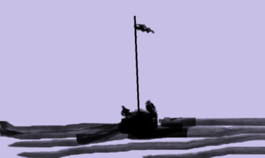 Arts numériques intitulée ""La pêche" 1" par Arnaud Thévenin, Œuvre d'art originale, Autre