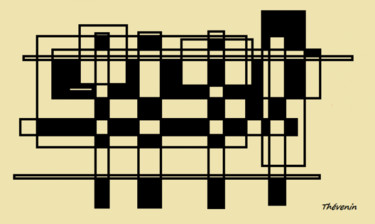 Arts numériques intitulée "Architecte 3" par Arnaud Thévenin, Œuvre d'art originale, Peinture numérique