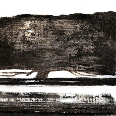 Peinture intitulée "Arbre noir" par Ly-Rose, Œuvre d'art originale