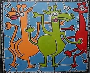 Peinture intitulée "gigis" par Damien Deltour, Œuvre d'art originale, Huile