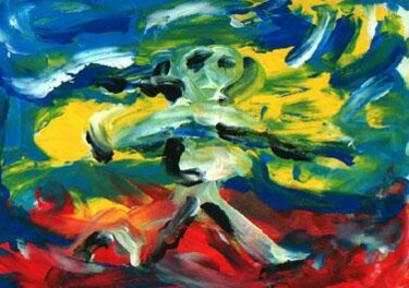 「F-04」というタイトルの絵画 Claude Langevin (Cloud Rabbit)によって, オリジナルのアートワーク