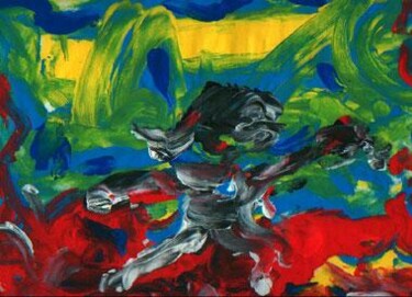 「F-05」というタイトルの絵画 Claude Langevin (Cloud Rabbit)によって, オリジナルのアートワーク