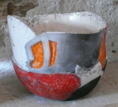 Design intitulée "coupe rouge" par Armelle Colombier, Œuvre d'art originale