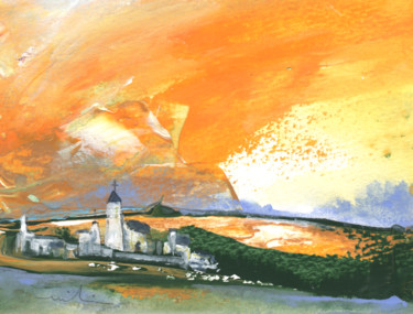 Early Afternoon 15 绘画 标题为“Early Afternoon 15” 由Miki De Goodaboom, 原创艺术品, 水粉