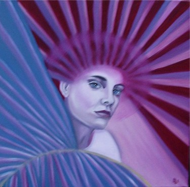 Peinture intitulée "Palmes" par Alix, Œuvre d'art originale, Huile