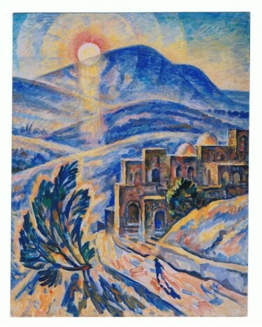 제목이 "Sunrais"인 미술작품 Leonid Zikeev로, 원작, 기름