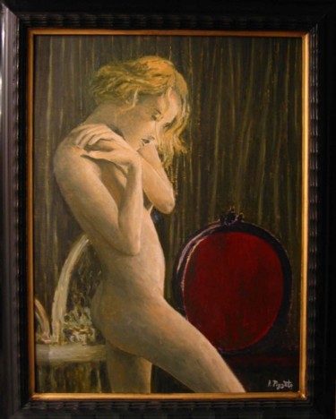 L'attesa Pittura intitolato "L'attesa" da Artepignato, Opera d'arte originale