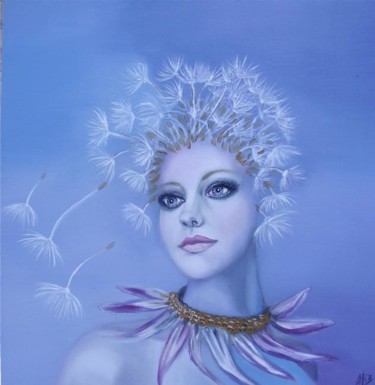 Peinture intitulée "Graines de pensées" par Alix, Œuvre d'art originale, Huile