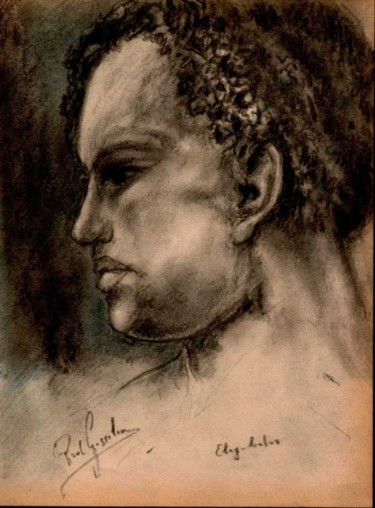 Tekening getiteld "Elagabalus" door Paul Gosselin, Origineel Kunstwerk