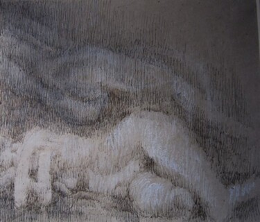Drawing titled "HOMMAGE A REMBRANDT" by Michel Moskovtchenko, Original Artwork, Ink