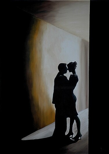 Painting titled "Stolen Moments" by Peter Seminck, Original Artwork, Oil