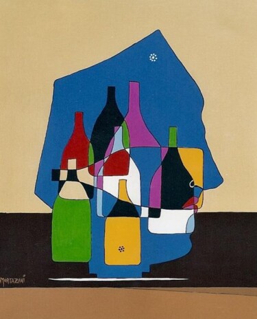 Peinture intitulée "Les Inséparable" par H . Mortazavi, Œuvre d'art originale, Huile