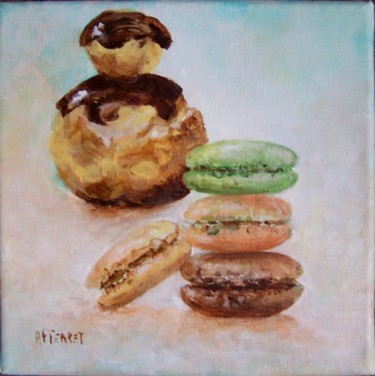 Peinture intitulée "petit sucré à l'heu…" par Anne-Frédérique Ferret, Œuvre d'art originale, Huile