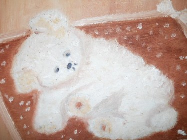 Peinture intitulée "chut je dors" par Soisic, Œuvre d'art originale, Huile