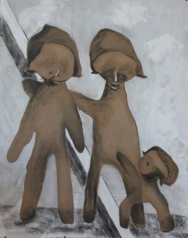 Peinture intitulée "les Simples #1" par Christian Cerisola, Œuvre d'art originale, Huile
