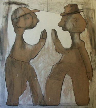 Peinture intitulée "Les Simples #9" par Christian Cerisola, Œuvre d'art originale, Huile