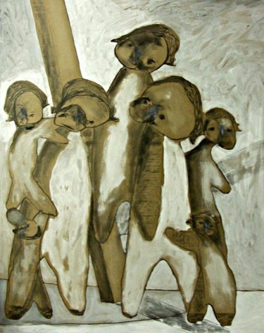 Peinture intitulée "Les Simples #11" par Christian Cerisola, Œuvre d'art originale, Huile