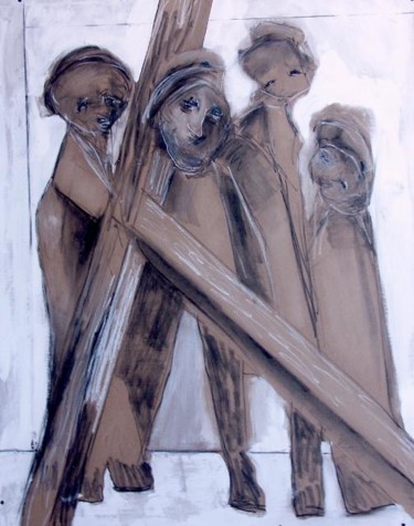 Peinture intitulée "Les Simples #12" par Christian Cerisola, Œuvre d'art originale, Huile