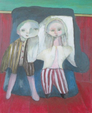 Peinture intitulée "Les Simples #17" par Christian Cerisola, Œuvre d'art originale, Huile