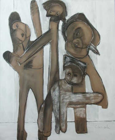 Peinture intitulée "Les Simples # 15" par Christian Cerisola, Œuvre d'art originale