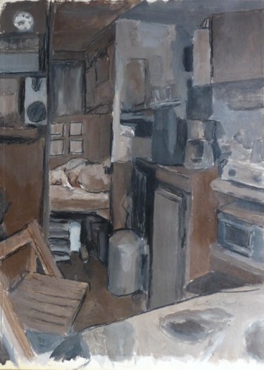Peinture intitulée "Les Couples # 5" par Christian Cerisola, Œuvre d'art originale, Huile