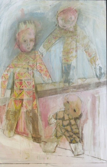 Peinture intitulée "Les Simples # 18" par Christian Cerisola, Œuvre d'art originale, Huile
