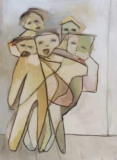 Peinture intitulée "Les Simples # 19" par Christian Cerisola, Œuvre d'art originale, Huile