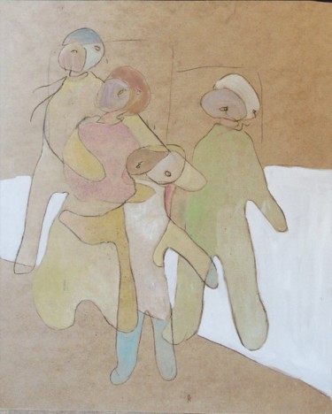 Peinture intitulée "Les Simples # 20" par Christian Cerisola, Œuvre d'art originale, Huile