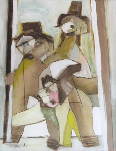 Peinture intitulée "Les Simples #26" par Christian Cerisola, Œuvre d'art originale