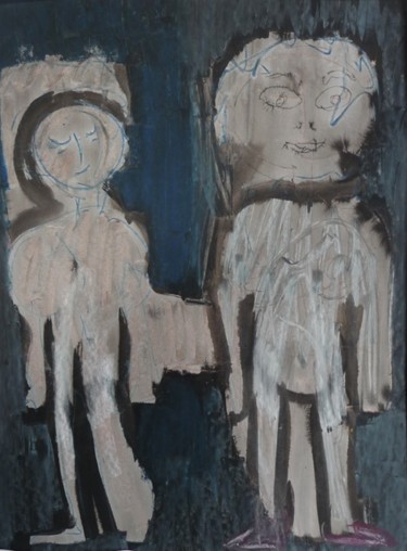 Peinture intitulée "Les Couples # 15" par Christian Cerisola, Œuvre d'art originale