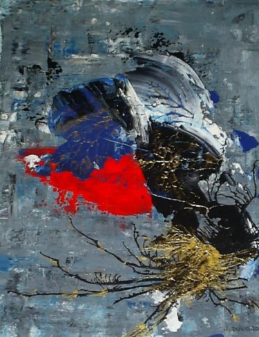 Ardoise colorée Peinture intitulée "Ardoise colorée" par Jacky Duvigneau, Œuvre d'art originale