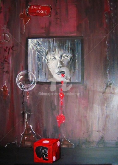 Peinture intitulée "audace et jeu des s…" par Chantal Roussel Roggia, Œuvre d'art originale, Huile