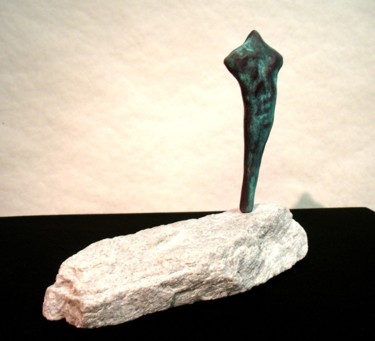Sculpture titled "Alone" by Metal-I-Genics Studio, Original Artwork