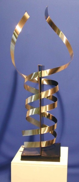 Sculpture titled "Life Sliced" by Metal-I-Genics Studio, Original Artwork