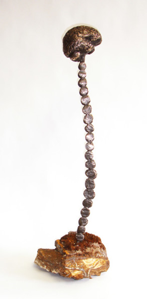 Sculpture titled "What Was I Thinking" by Metal-I-Genics Studio, Original Artwork