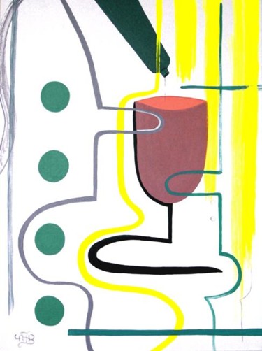 Peinture intitulée "Dernières gouttes" par Catb, Œuvre d'art originale, Acrylique