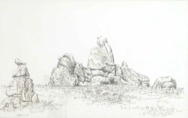 "Guetteurs d'Ouessant" başlıklı Resim Pierre Fabry tarafından, Orijinal sanat, Diğer