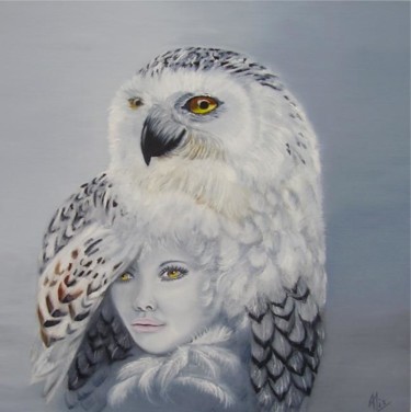Peinture intitulée "Osmosis" par Alix, Œuvre d'art originale, Huile