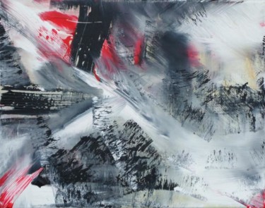 Painting titled "Winter at war" by Dmitri Matkovsky, Original Artwork, Oil