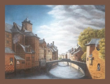 Peinture intitulée "Biez St Denis" par Lou Streel, Œuvre d'art originale, Huile