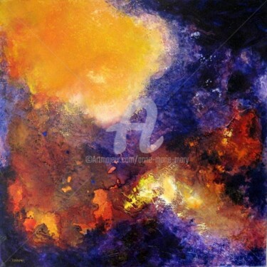 Peinture intitulée "Si près ...le solei…" par Anne-Marie Mary, Œuvre d'art originale, Huile Monté sur Châssis en bois