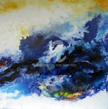 Peinture intitulée "Nuages" par Anne-Marie Mary, Œuvre d'art originale, Huile Monté sur Châssis en bois