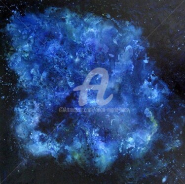 Peinture intitulée "Constellation" par Anne-Marie Mary, Œuvre d'art originale, Huile Monté sur Châssis en bois